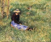 Camille Pissarro Woman and goats Sweden oil painting artist